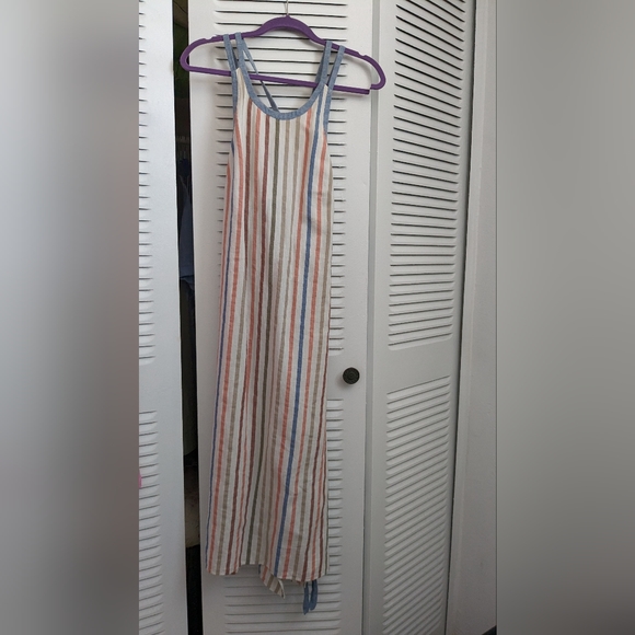BCBGMaxAzria Striped Apron Maxi Dress - Picture 1 of 3